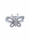 Bague Bague Or Blanc, Forme Papillon Pavage en diamants 58 Facettes