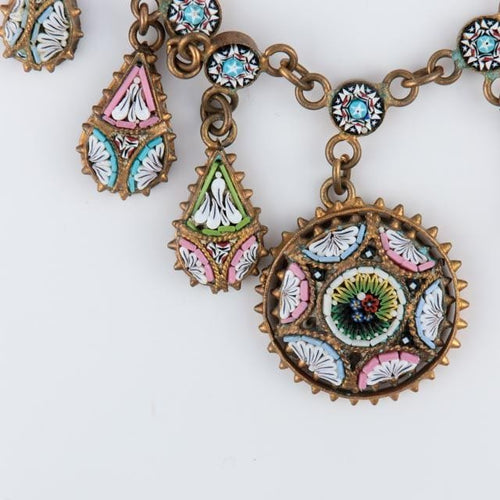 Collier Collier à pampilles en micro-mosaïques 58 Facettes