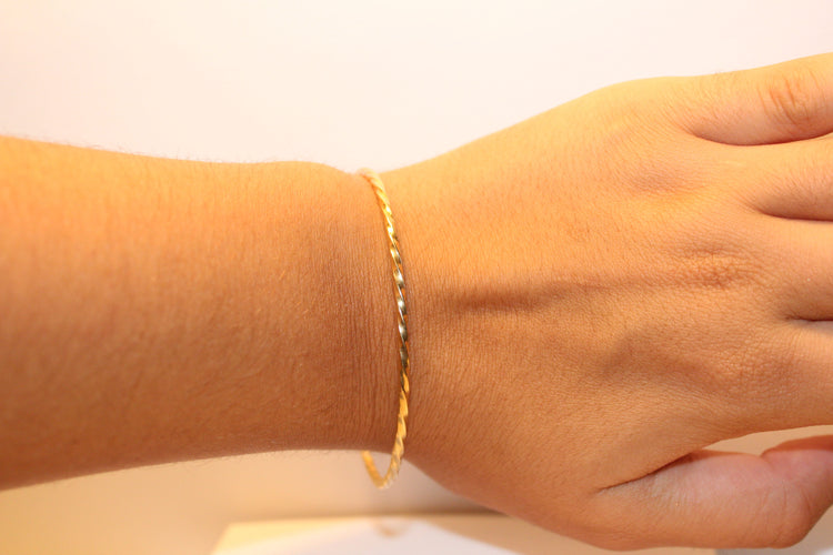 Bracelet Bracelet Jonc torsadé 58 Facettes 9583