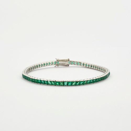 Bracelet Bracelet ligne Emeraudes 58 Facettes
