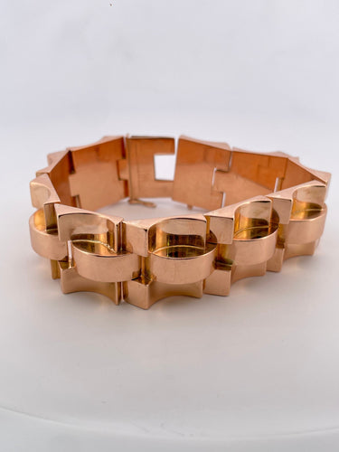 Bracelet Bracelet Tank en or jaune 58 Facettes