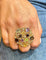 Bague 58 Bague Champignon Or jaune Pierres fines 58 Facettes