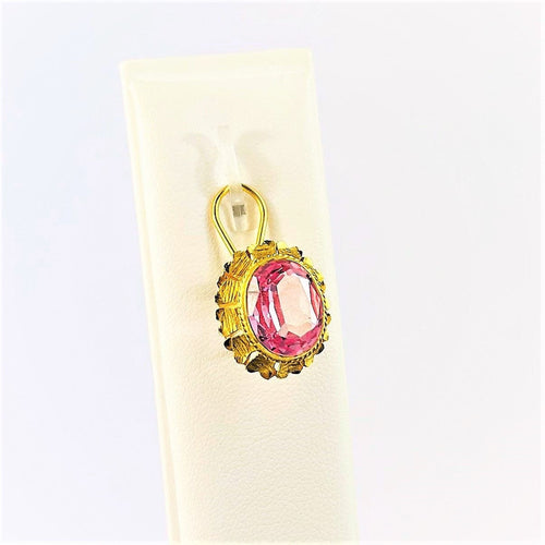 Boucles d'oreilles Boucles d'oreilles Or Jaune Topazes Roses 58 Facettes 20400000592