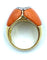 Bague Bague 1970 or et corail 58 Facettes