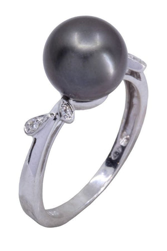 Bague 55 BAGUE PERLE DE TAHITI ET DIAMANTS 58 Facettes 071291
