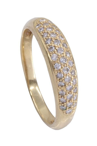 Bague 59 Bague jonc diamanté 58 Facettes 080361