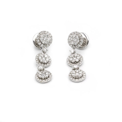 Boucles d'oreilles Boucles d'oreilles pendantes 136 Diamants 58 Facettes 230337R