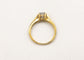 Bague 54 Bague Or 18k sertie d'un diamant Central de  1,10 carat 58 Facettes