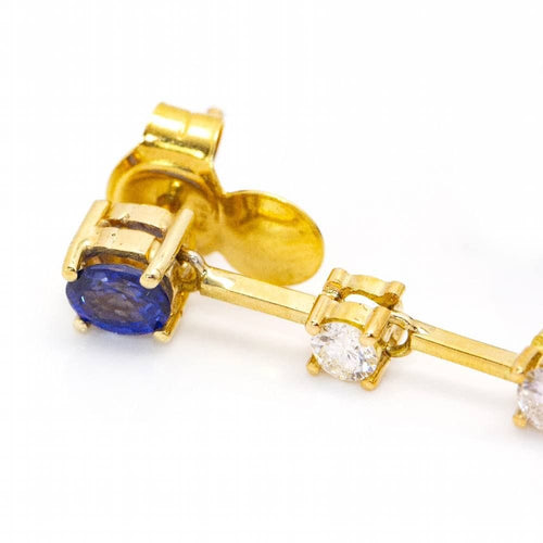 Boucles d'oreilles Boucles d'oreilles Ceylan en or et saphirs. 58 Facettes D360286JE