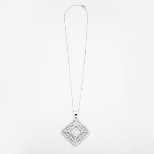 Collier Collier Or gris, diamants 58 Facettes