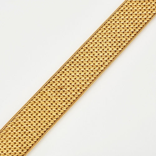 Bracelet Manchette Vintage en Or Jaune 58 Facettes