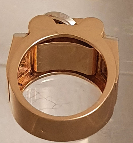 Bague 57.5 Bague 2 Ors Diamants Rubis 58 Facettes R 1306  Maee