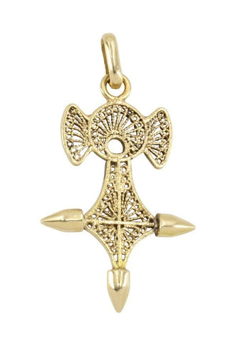 Pendentif CROIX D'AGADÈS FILIGRANE 58 Facettes 051781