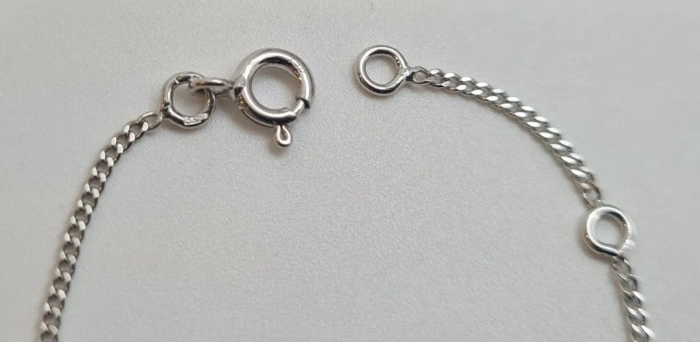 Bracelet Gourmette en Or Blanc 58 Facettes