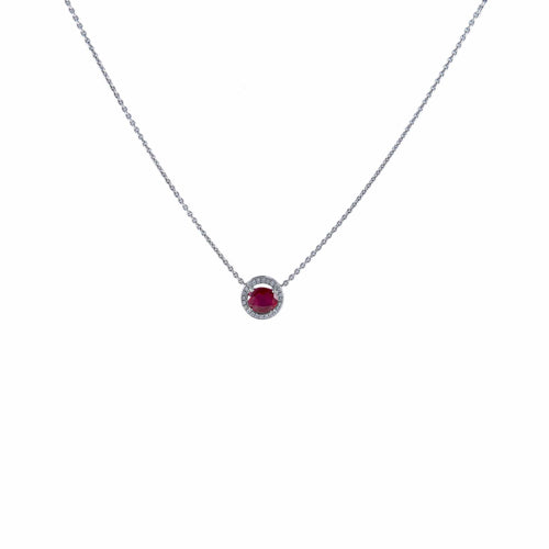 Collier Collier Pendentif Rubis birman 58 Facettes