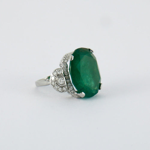 Bague 54 Bague Emeraude Diamants 58 Facettes ALGU23