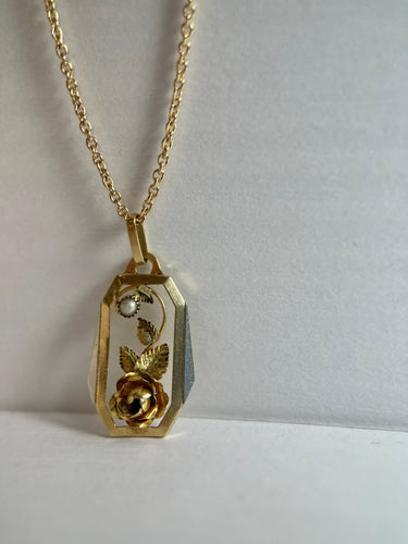 Pendentif Médaille Art Nouveau/Art Déco Or Jaune Perle Fine 58 Facettes