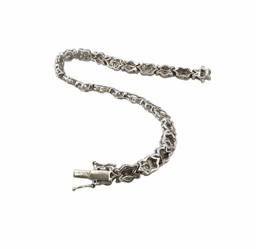 Bracelet Bracelet ancien en platine et diamants 58 Facettes