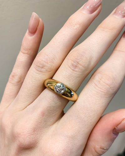 Bague Bague jonc diamant 58 Facettes