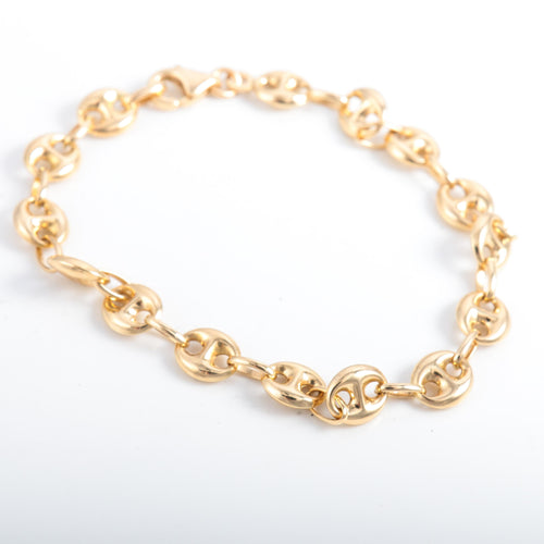 Bracelet BRACELET OR JAUNE MALLE GRAIN DE CAFE 58 Facettes LP 931