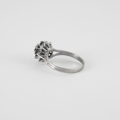 Bague 58.5 Bague Fleur Saphir Diamants 58 Facettes EL2-60