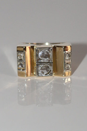 Bague Bague Tank Diamants Taille Rose 58 Facettes 519