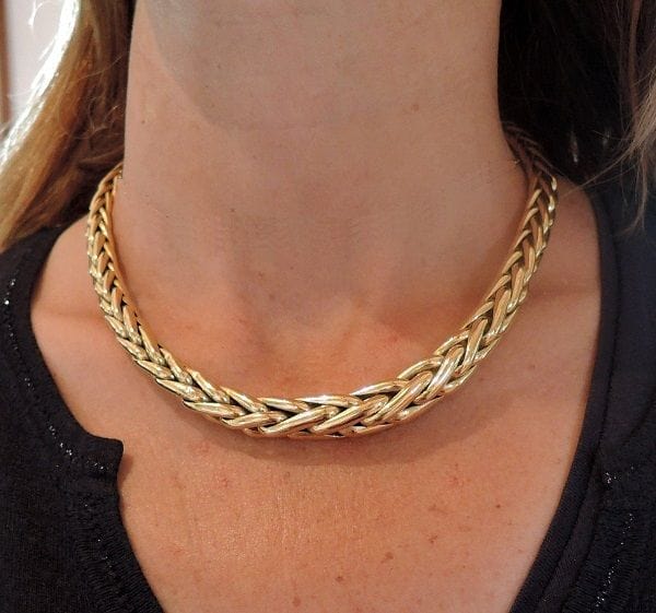 Collier Collier Or 18k Maille Palmier 58 Facettes 1026789