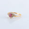 Bague 57 Bague Marguerite Rubis Diamants 58 Facettes JE140