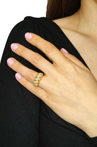 Bague 52 Bague pavage diamants 58 Facettes Bag.Godr.Dt