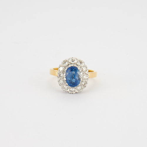 Bague 55 Bague Pompadour Saphir Diamants 58 Facettes B01058