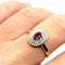 Bague 54 Bague or jaune diamants rubis 58 Facettes V43