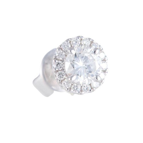 Boucles d'oreilles Paire de puces d'oreilles Diamants 58 Facettes