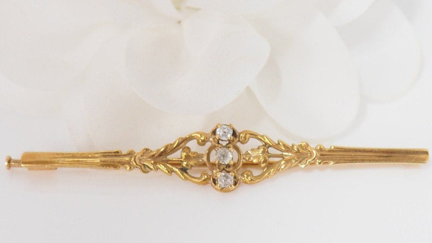 Broche Broche Barrette Or Diamants 58 Facettes 28624