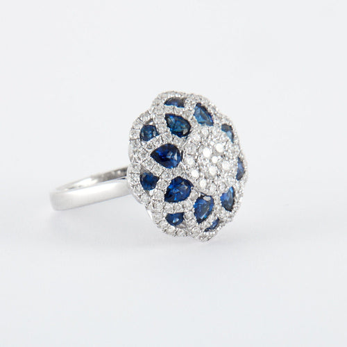 Bague 53 Bague Empire Saphir Diamants 58 Facettes 2.118