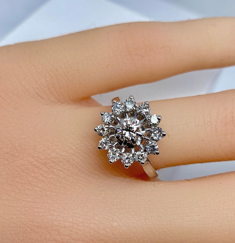 Bague 52 Bague Marguerite Diamants 58 Facettes AB161