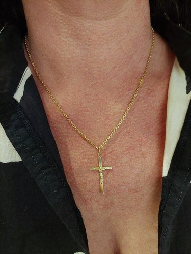 Pendentif CROIX MODERNE 58 Facettes 071801