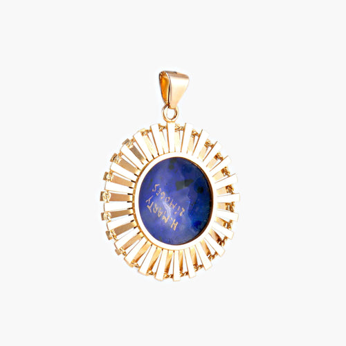 Pendentif Pendentif Soleil Bleu 58 Facettes