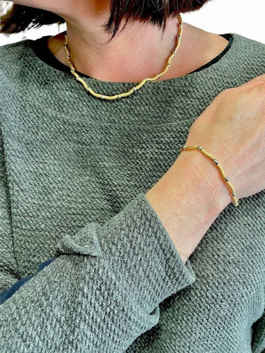 Collier COLLIER MODERNE 2 ORS 58 Facettes 047001