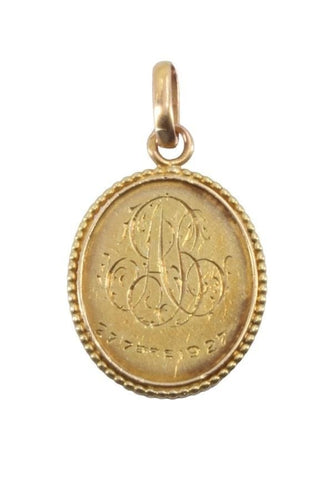 Pendentif MÉDAILLE ANCIENNE ANGE RAPHAËL 58 Facettes 066891