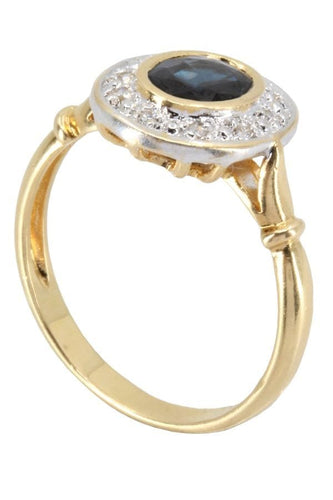 Bague 54 BAGUE SAPHIR ET DIAMANTS 58 Facettes 055861