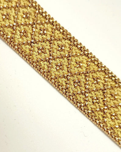 Bracelet Bracelet manchette or jaune Années 60 58 Facettes RA-94