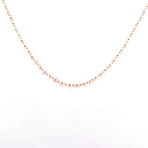 Collier Collier de perles ancien fermoir or et diamants 58 Facettes