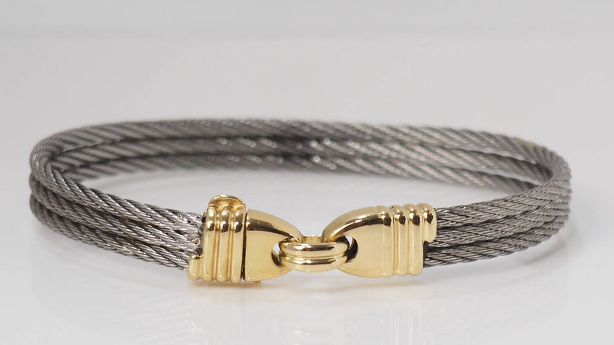 Bracelet Bracelet Fred Force 10 en or et acier 58 Facettes 31447