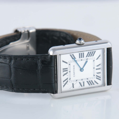 Montre CARTIER - Montre Tank solo en acier 58 Facettes