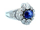 Bague Bague 19ème or, saphir et diamants 58 Facettes