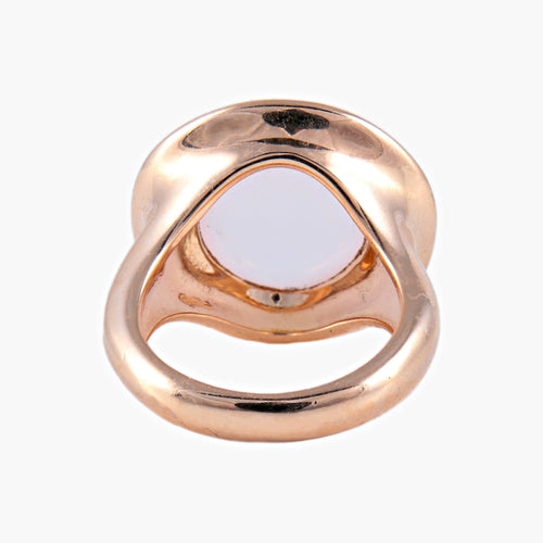 Bague 52 Bague Tourmaline rose cabochon 58 Facettes