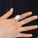 Bague Bague OPALE blanche d'Australie 58 Facettes 479