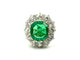 Bague Bague Or Emeraude Diamants 58 Facettes