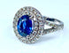 Bague 52 Bague Saphir entourage diamants 58 Facettes AB251