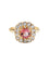 Bague 54 Bague Ancienne Or Jaune Tourmaline Rose 58 Facettes